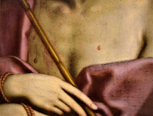 XVIIe siècle - "Ecce Homo" Atelier de Guido Reni (Bologne 1575-1642)